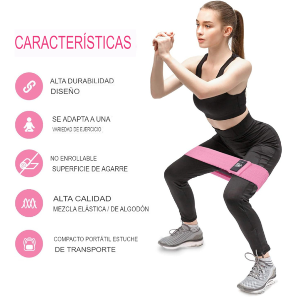 Set de 3 Bandas Elásticas de Fitness - Imagen 4