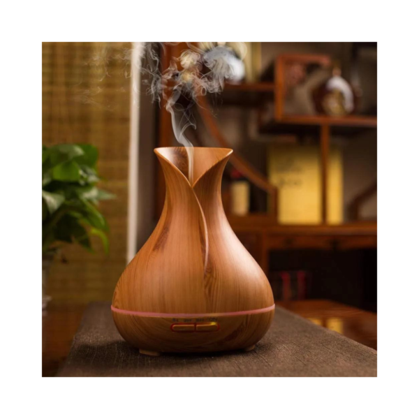 Lámpara Humidificadora de Madera Elegant