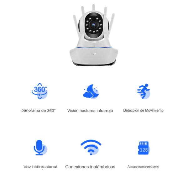 Cámara de Seguridad WIFI Visión Nocturna - Imagen 4